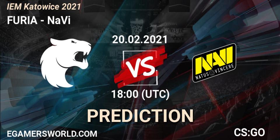 Prognose für das Spiel FURIA VS NaVi. 20.02.2021 at 18:25. Counter-Strike (CS2) - IEM Katowice 2021