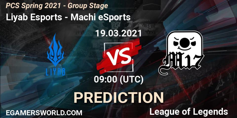 Prognose für das Spiel Liyab Esports VS Machi eSports. 19.03.2021 at 09:00. LoL - PCS Spring 2021 - Group Stage