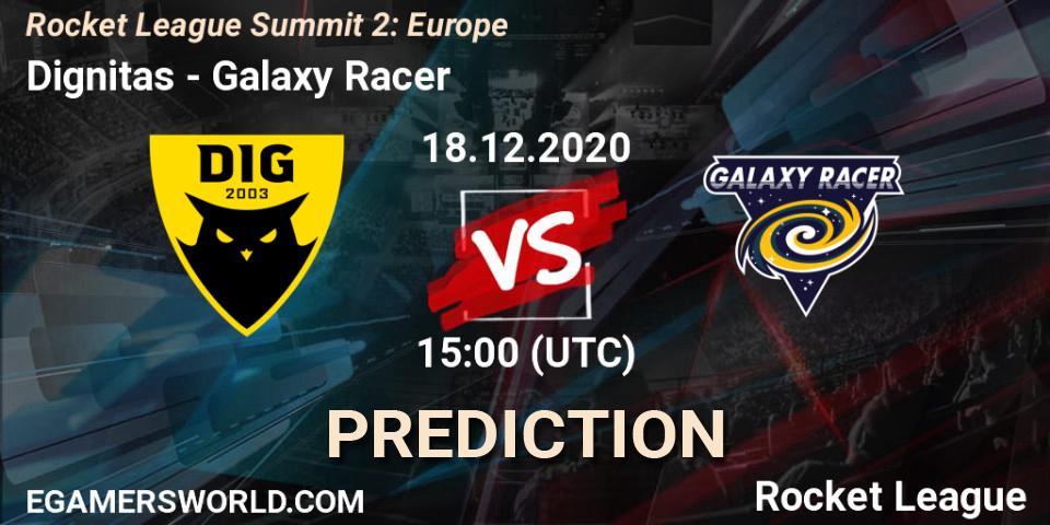Prognose für das Spiel Dignitas VS Galaxy Racer. 18.12.2020 at 15:00. Rocket League - Rocket League Summit 2: Europe