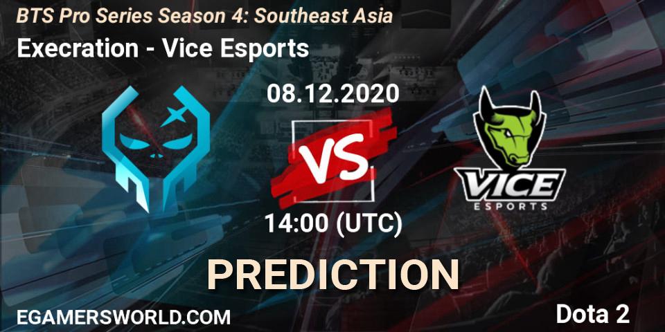 Prognose für das Spiel Execration VS Vice Esports. 08.12.2020 at 14:40. Dota 2 - BTS Pro Series Season 4: Southeast Asia