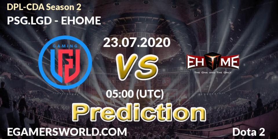 Prognose für das Spiel PSG.LGD VS EHOME. 23.07.2020 at 05:08. Dota 2 - DPL-CDA Professional League Season 2