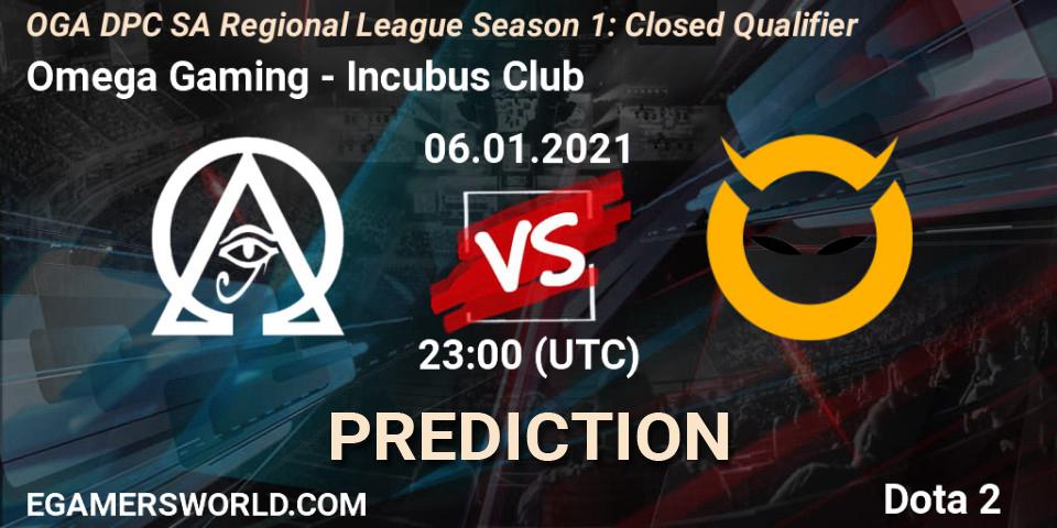 Prognose für das Spiel Omega Gaming VS Incubus Club. 06.01.2021 at 23:00. Dota 2 - DPC 2021: Season 1 - South America Closed Qualifier