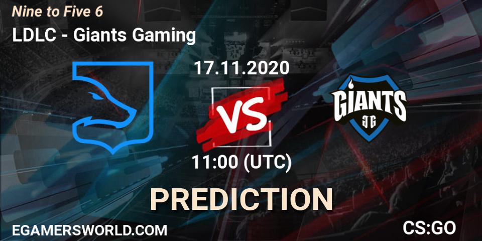 Prognose für das Spiel LDLC VS Giants Gaming. 17.11.20. CS2 (CS:GO) - Nine to Five 6