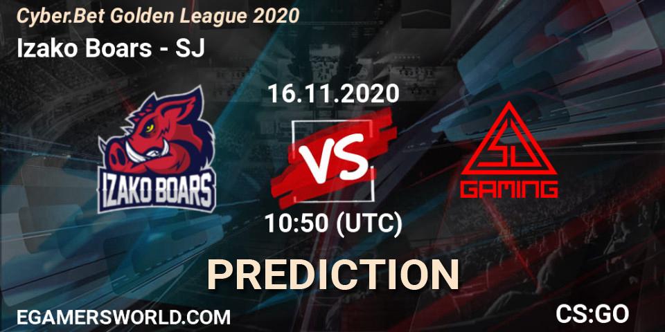 Prognose für das Spiel Izako Boars VS SJ. 16.11.20. CS2 (CS:GO) - Cyber.Bet Golden League 2020