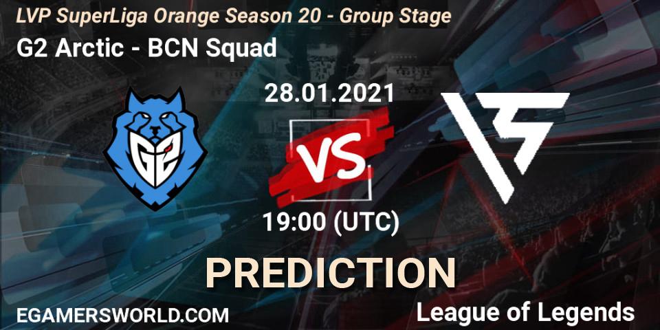 Prognose für das Spiel G2 Arctic VS BCN Squad. 28.01.2021 at 19:00. LoL - LVP SuperLiga Orange Season 20 - Group Stage