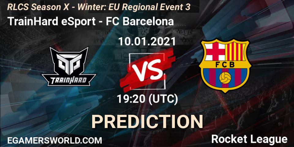 Prognose für das Spiel TrainHard eSport VS FC Barcelona. 10.01.21. Rocket League - RLCS Season X - Winter: EU Regional Event 3