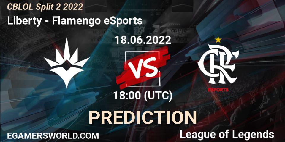 Prognose für das Spiel Liberty VS Flamengo eSports. 18.06.2022 at 18:20. LoL - CBLOL Split 2 2022