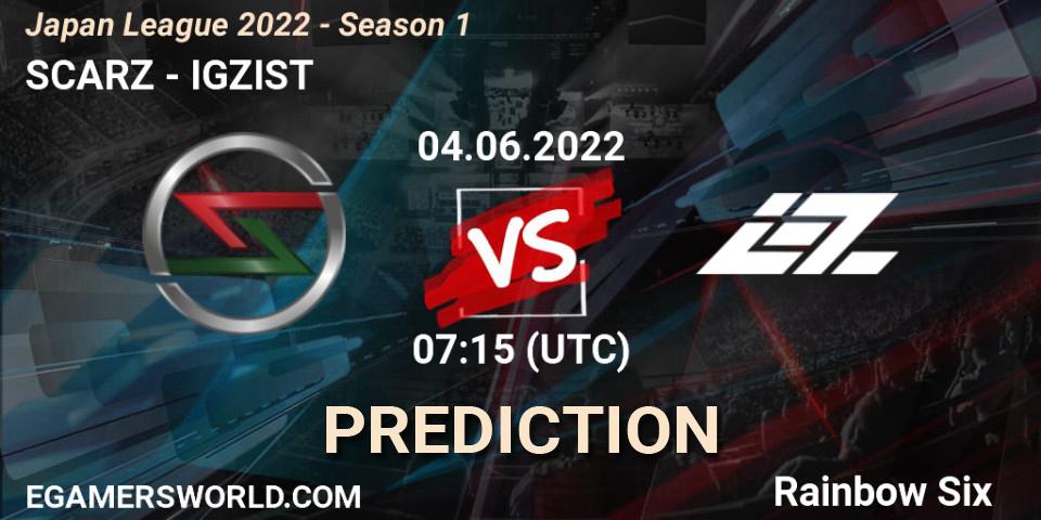 Prognose für das Spiel SCARZ VS IGZIST. 04.06.2022 at 07:15. Rainbow Six - Japan League 2022 - Season 1