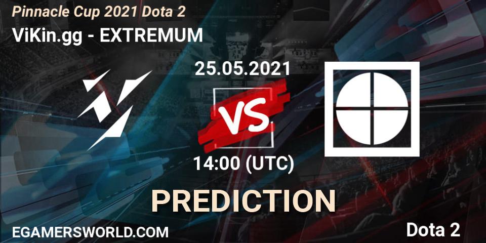 Prognose für das Spiel ViKin.gg VS EXTREMUM. 26.05.21. Dota 2 - Pinnacle Cup 2021 Dota 2