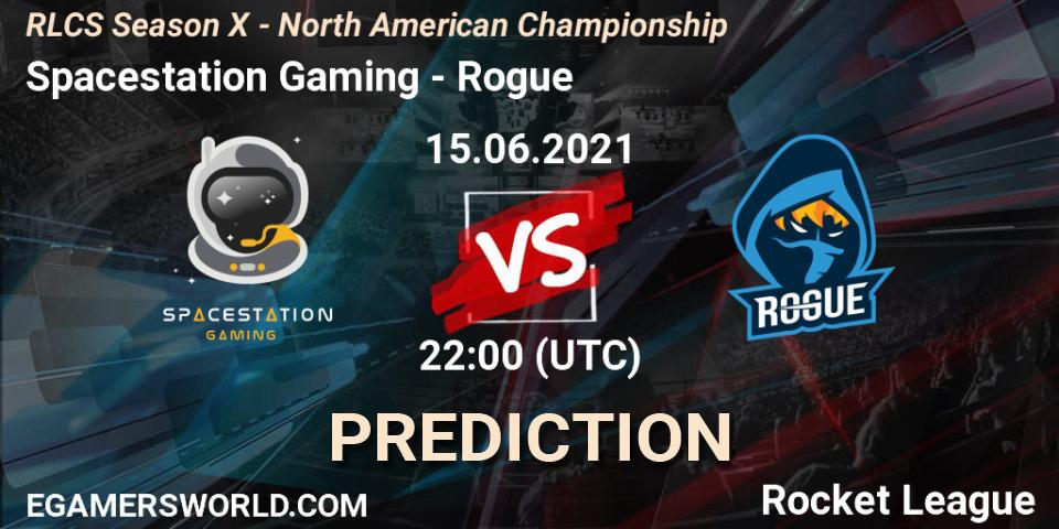 Prognose für das Spiel Spacestation Gaming VS Rogue. 15.06.21. Rocket League - RLCS Season X - North American Championship