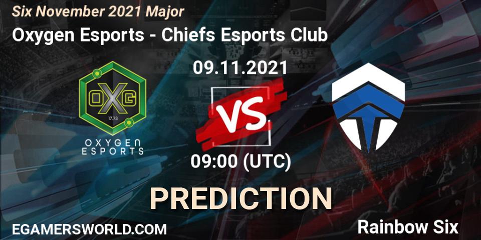 Prognose für das Spiel Chiefs Esports Club VS Oxygen Esports. 10.11.2021 at 16:30. Rainbow Six - Six Sweden Major 2021