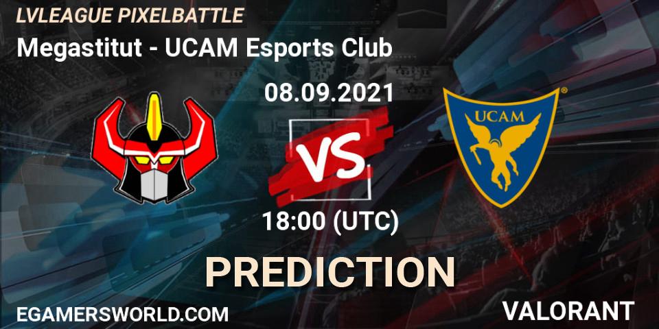 Prognose für das Spiel Megastitut VS UCAM Esports Club. 08.09.2021 at 18:00. VALORANT - LVLEAGUE PIXELBATTLE