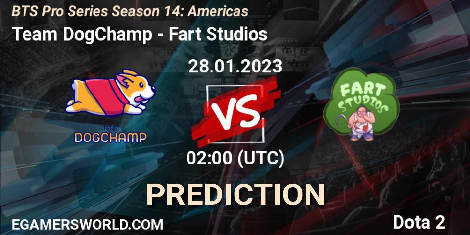 Prognose für das Spiel Team DogChamp VS Fart Studios. 28.01.23. Dota 2 - BTS Pro Series Season 14: Americas
