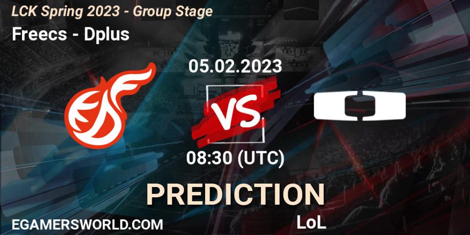 Prognose für das Spiel Freecs VS Dplus. 05.02.23. LoL - LCK Spring 2023 - Group Stage