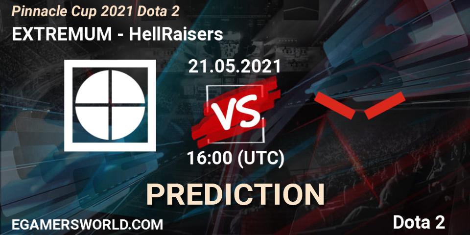 Prognose für das Spiel EXTREMUM VS HellRaisers. 21.05.21. Dota 2 - Pinnacle Cup 2021 Dota 2