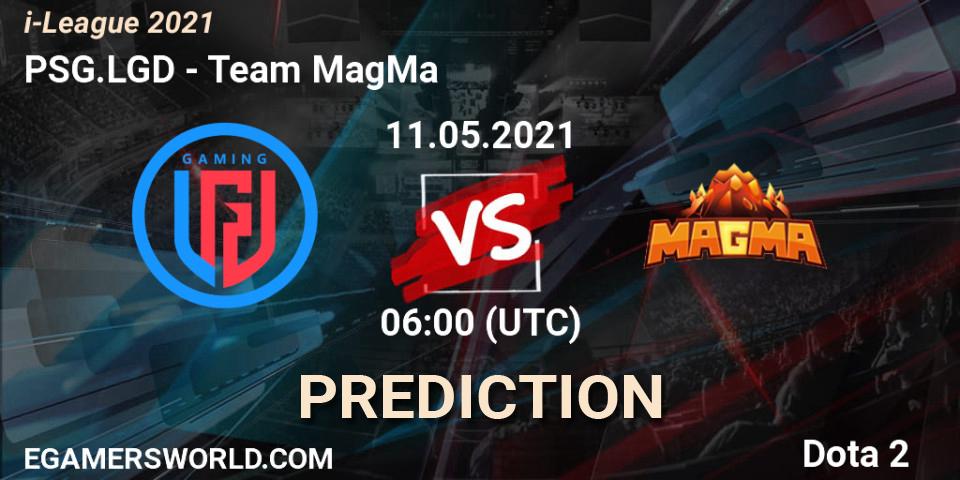 Prognose für das Spiel PSG.LGD VS Team MagMa. 11.05.2021 at 06:01. Dota 2 - i-League 2021 Season 1