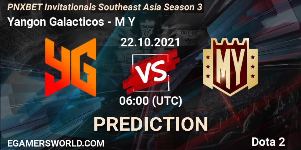 Prognose für das Spiel Yangon Galacticos VS M Y. 22.10.2021 at 06:20. Dota 2 - PNXBET Invitationals Southeast Asia Season 3