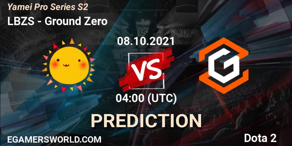 Prognose für das Spiel LBZS VS Ground Zero. 08.10.21. Dota 2 - Yamei Pro Series S2