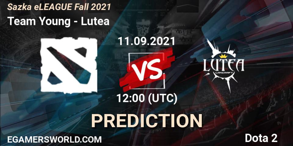 Prognose für das Spiel Team Young VS Lutea. 11.09.2021 at 12:11. Dota 2 - Sazka eLEAGUE Fall 2021