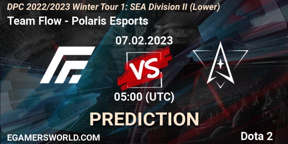 Prognose für das Spiel Team Flow VS Polaris Esports. 08.02.23. Dota 2 - DPC 2022/2023 Winter Tour 1: SEA Division II (Lower)