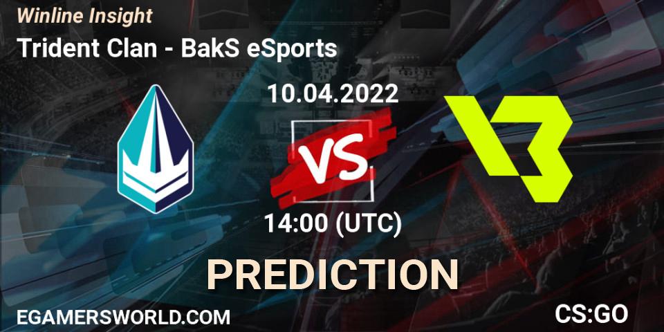 Prognose für das Spiel Trident Clan VS BakS eSports. 10.04.2022 at 14:00. Counter-Strike (CS2) - Winline Insight