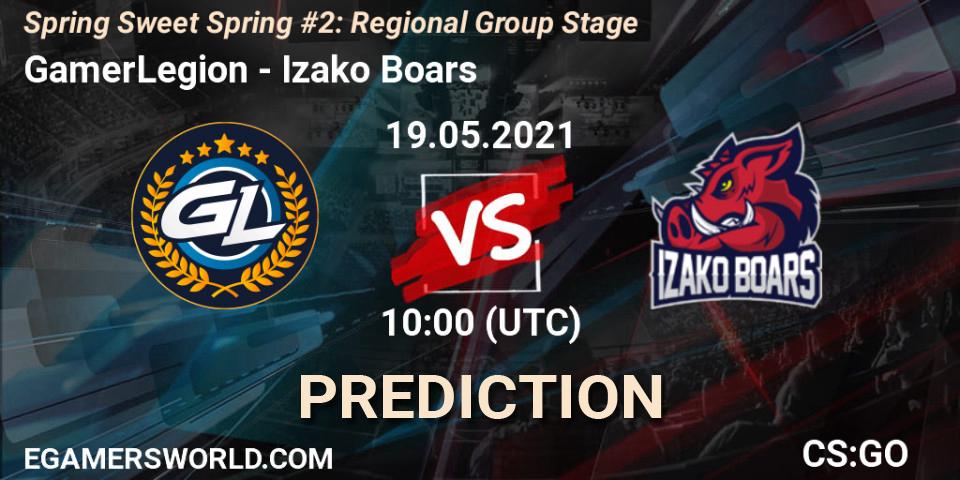 Prognose für das Spiel GamerLegion VS Izako Boars. 19.05.21. CS2 (CS:GO) - Spring Sweet Spring #2: Regional Group Stage