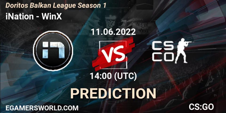 Prognose für das Spiel iNation VS WinX. 11.06.2022 at 14:10. Counter-Strike (CS2) - Doritos Balkan League Season 1
