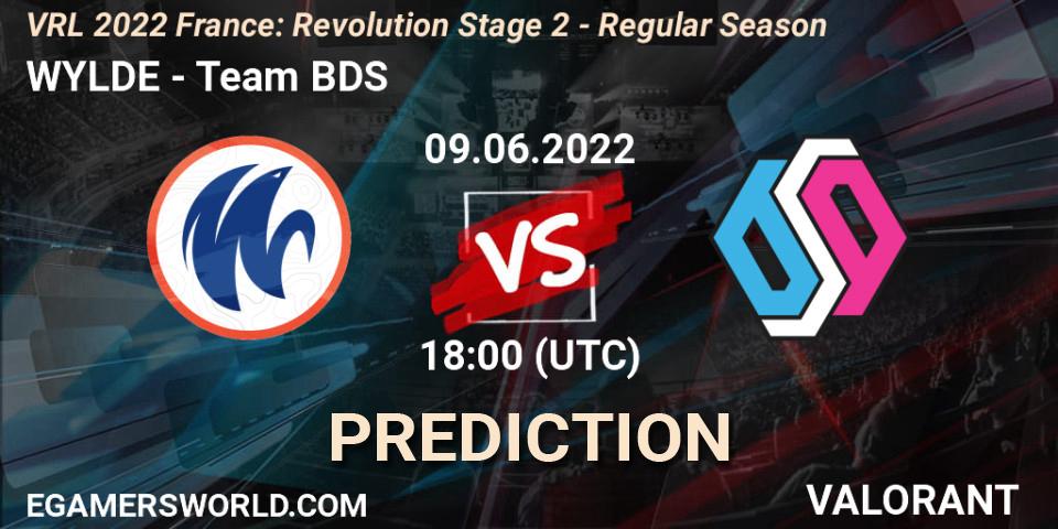 Prognose für das Spiel WYLDE VS Team BDS. 09.06.2022 at 16:00. VALORANT - VRL 2022 France: Revolution Stage 2 - Regular Season