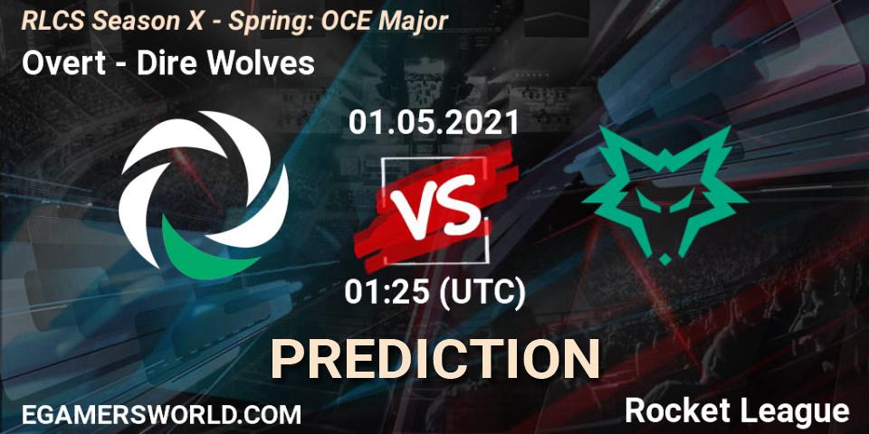 Prognose für das Spiel Overt VS Dire Wolves. 01.05.2021 at 01:25. Rocket League - RLCS Season X - Spring: OCE Major