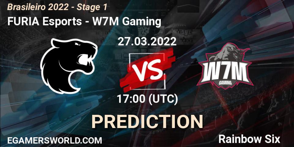 Prognose für das Spiel FURIA Esports VS W7M Gaming. 27.03.2022 at 17:00. Rainbow Six - Brasileirão 2022 - Stage 1