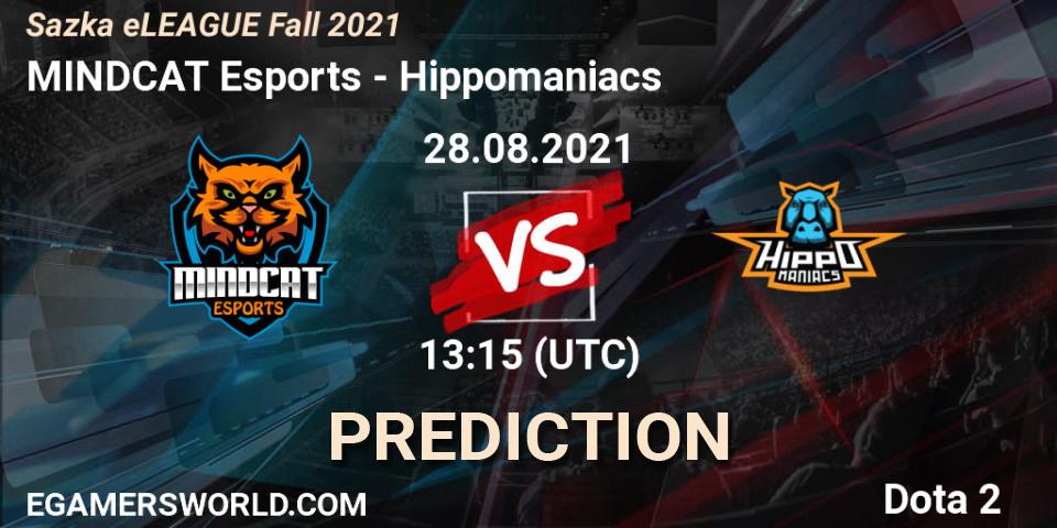 Prognose für das Spiel MINDCAT Esports VS Hippomaniacs. 28.08.21. Dota 2 - Sazka eLEAGUE Fall 2021