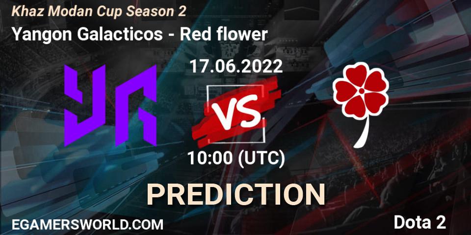 Prognose für das Spiel Yangon Galacticos VS Red flower. 17.06.2022 at 09:59. Dota 2 - Khaz Modan Cup Season 2