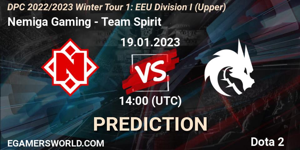 Prognose für das Spiel Nemiga Gaming VS Team Spirit. 19.01.2023 at 14:00. Dota 2 - DPC 2022/2023 Winter Tour 1: EEU Division I (Upper)