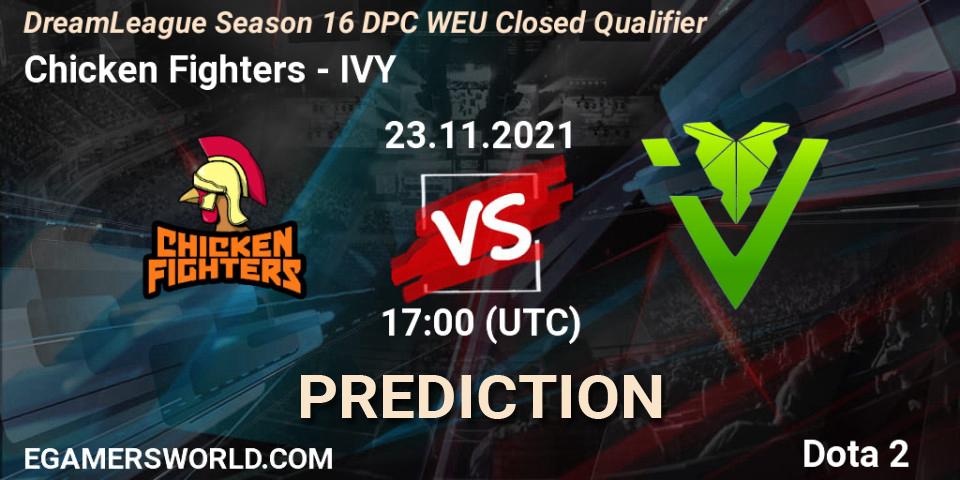 Prognose für das Spiel Chicken Fighters VS IVY. 23.11.21. Dota 2 - DPC 2022 Season 1: Euro - Closed Qualifier (DreamLeague Season 16)