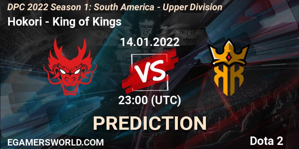 Prognose für das Spiel Hokori VS King of Kings. 14.01.2022 at 23:25. Dota 2 - DPC 2022 Season 1: South America - Upper Division