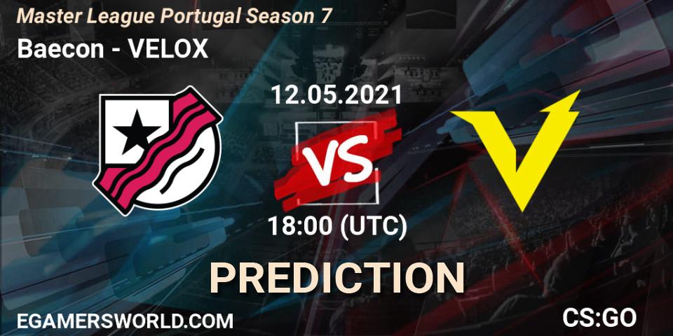 Prognose für das Spiel Baecon VS VELOX. 12.05.21. CS2 (CS:GO) - Master League Portugal Season 7
