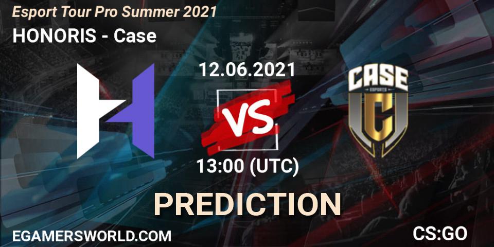 Prognose für das Spiel HONORIS VS Case. 12.06.21. CS2 (CS:GO) - Esport Tour Pro Summer 2021