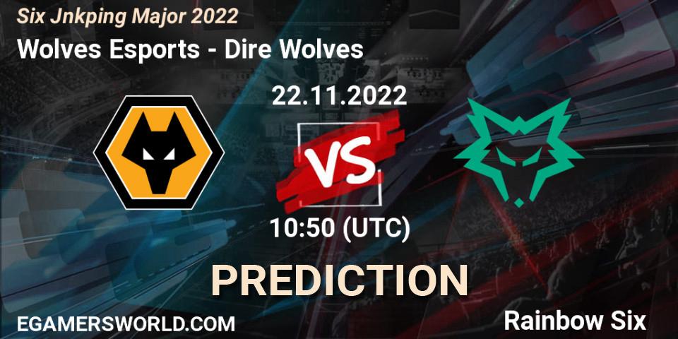 Prognose für das Spiel Wolves Esports VS Dire Wolves. 23.11.22. Rainbow Six - Six Jönköping Major 2022