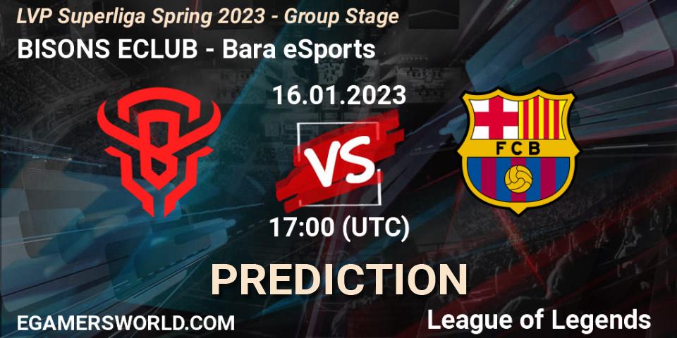 Prognose für das Spiel BISONS ECLUB VS Barça eSports. 16.01.2023 at 17:00. LoL - LVP Superliga Spring 2023 - Group Stage