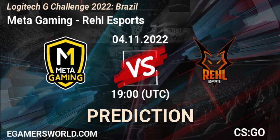 Prognose für das Spiel Meta Gaming Brasil VS Rehl Esports. 04.11.2022 at 19:00. Counter-Strike (CS2) - Logitech G Challenge 2022: Brazil