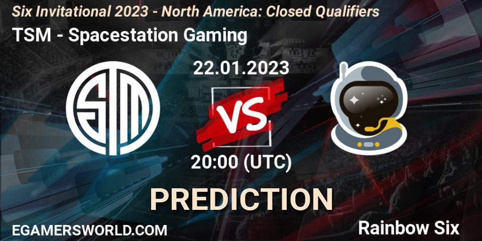 Prognose für das Spiel TSM VS Spacestation Gaming. 22.01.23. Rainbow Six - Six Invitational 2023 - North America: Closed Qualifiers