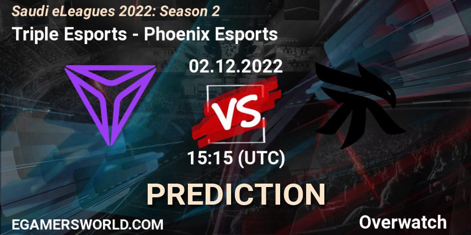 Prognose für das Spiel Triple Esports VS Phoenix Esports. 02.12.22. Overwatch - Saudi eLeagues 2022: Season 2