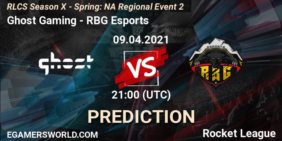 Prognose für das Spiel Ghost Gaming VS RBG Esports. 09.04.21. Rocket League - RLCS Season X - Spring: NA Regional Event 2