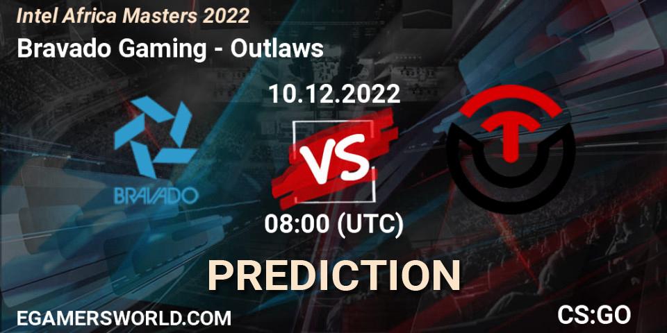 Prognose für das Spiel Bravado Gaming VS Outlaws. 10.12.22. CS2 (CS:GO) - Intel Africa Masters 2022
