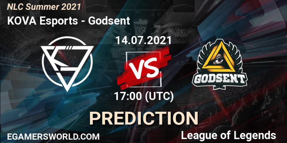 Prognose für das Spiel KOVA Esports VS Godsent. 14.07.21. LoL - NLC Summer 2021