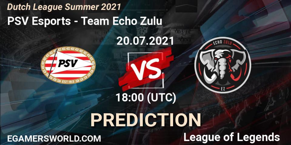 Prognose für das Spiel PSV Esports VS Team Echo Zulu. 20.07.2021 at 18:00. LoL - Dutch League Summer 2021