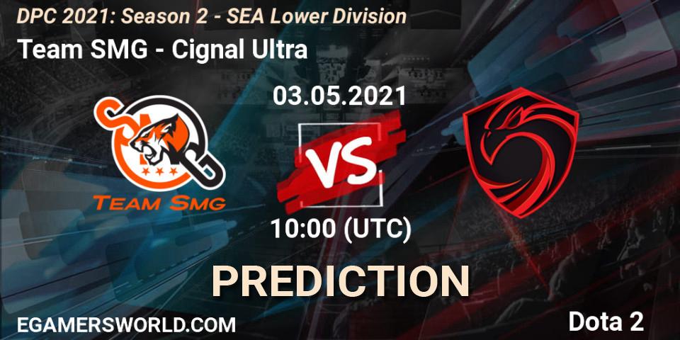Prognose für das Spiel Team SMG VS Cignal Ultra. 03.05.21. Dota 2 - DPC 2021: Season 2 - SEA Lower Division