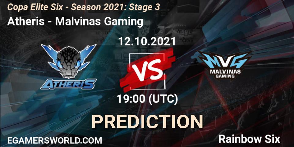 Prognose für das Spiel Atheris VS Malvinas Gaming. 12.10.2021 at 19:00. Rainbow Six - Copa Elite Six - Season 2021: Stage 3