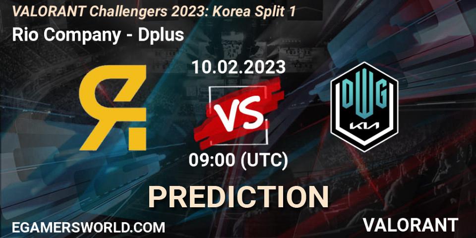 Prognose für das Spiel Rio Company VS Dplus. 10.02.23. VALORANT - VALORANT Challengers 2023: Korea Split 1