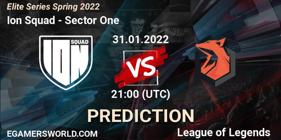 Prognose für das Spiel Ion Squad VS Sector One. 31.01.2022 at 21:00. LoL - Elite Series Spring 2022